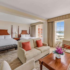 Junior Suite Two Double Beds Sofa Bed Harbor View
